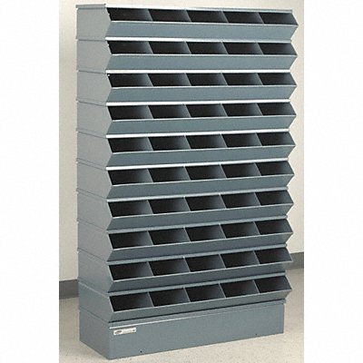 J4605 Sectional Bin Unit 50 Gray 61 in H