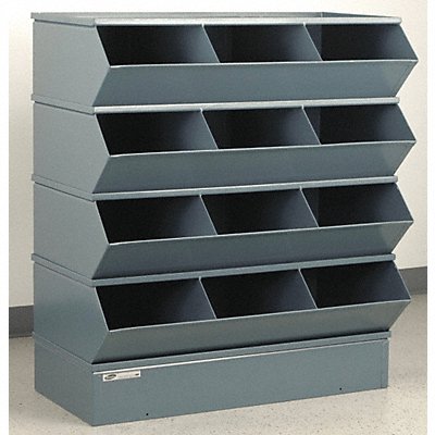 J4610 Sectional Bin Unit 12 Gray 41-1/2 in H