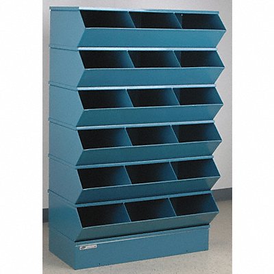 J4612 Sectional Bin Unit 18 Blue 59-1/4 in H