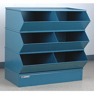 J4613 Sectional Bin Unit 6 Blue 38-5/8 in H