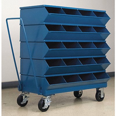 Sectional Bin Unit 20 Blue 40 in H