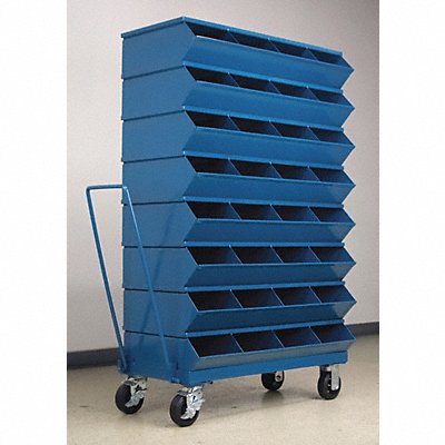 J4619 Sectional Bin Unit 32 Blue 60-5/8 in H