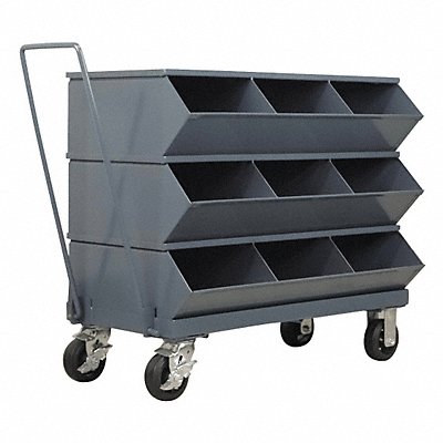 Sectional Bin Unit 9 Gray 32 in H