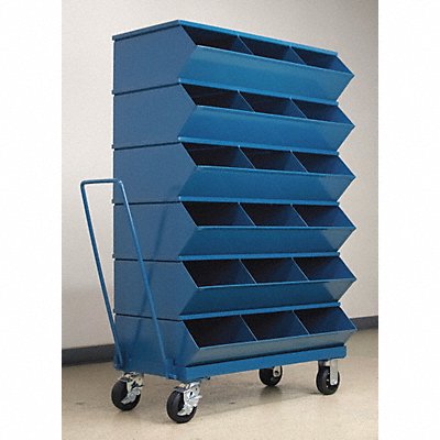 Sectional Bin Unit 18 Blue 58-5/8 in H