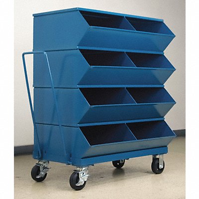 Sectional Bin Unit 8 Blue 48-1/4 in H