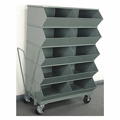 Sectional Bin Unit 10 Gray 58-5/8 in H