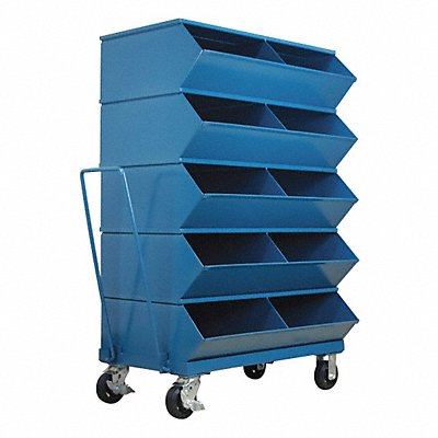 Sectional Bin Unit 10 Blue 58-5/8 in H