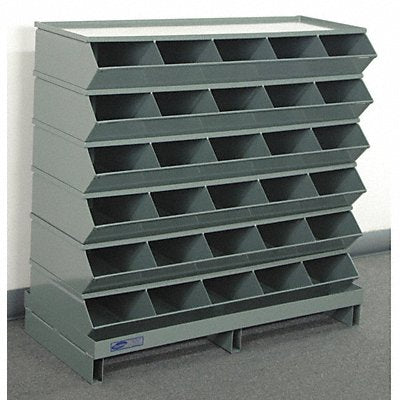 Sectional Bin Unit 30 Gray 35-1/2 in H