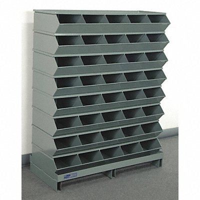 Sectional Bin Unit 40 Gray 46-1/2 in H