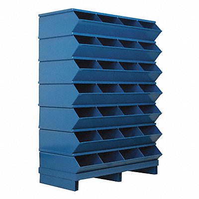 Sectional Bin Unit 28 Blue 50-7/8 in H