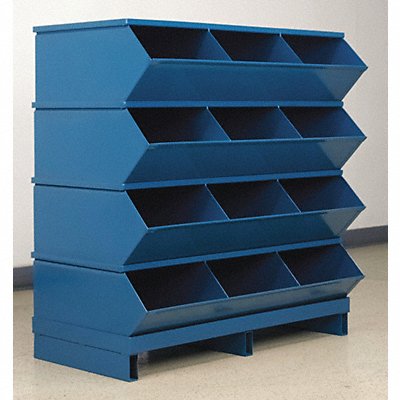 Sectional Bin Unit 12 Blue 38 in H