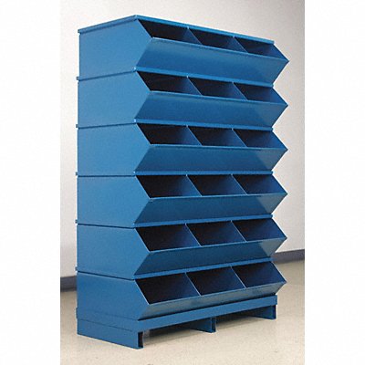 J4638 Sectional Bin Unit 18 Blue 55-3/4 in H