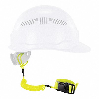 Coil Hard Hat Lanyard Buckle 18in.L Lime