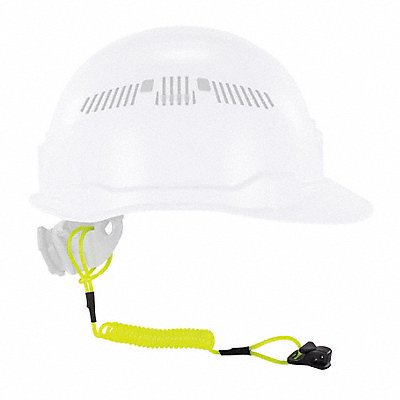 Coil Hard Hat Lanyard Clamp 13in. L Lime