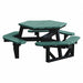 Picnic Table Green 72 in W Hexagon