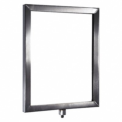 Sign Frame Satin Chrome 14 in H