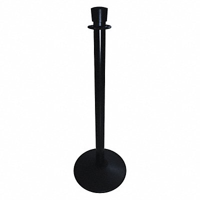 Urn Top Rope Post Black Aluminum