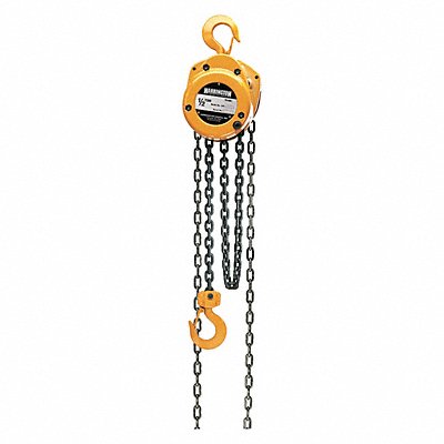 Manual Chain Hoist 1000 lb Lift 15 ft.