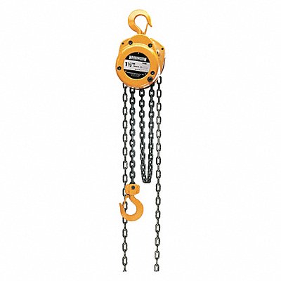 Manual Chain Hoist 3000 lb Lift 15 ft.