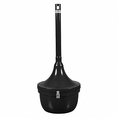 K2499 Cigarette Receptacle 4-1/2 gal Black