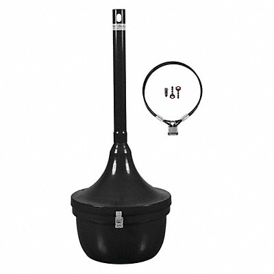 K2500 Cigarette Receptacle 4-1/2 gal Black