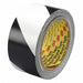 Floor Tape Black/White 2 inx108 ft Roll