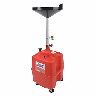 Portable Oil Drain Plastic 18 gal.