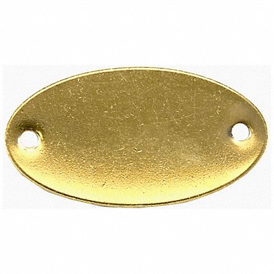 Blank Tag 2 - 1/16 in.W Gold Brass PK100