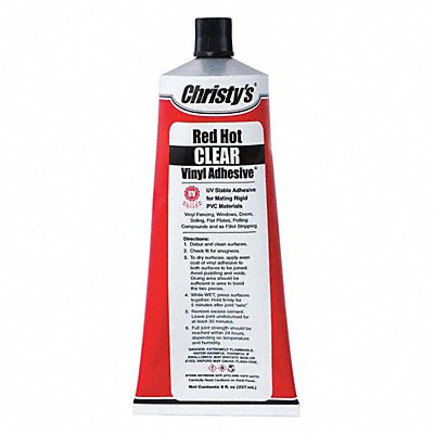 Vinyl/PVC Adhesive Clear 8 oz Tube