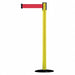 Barrier Post with Belt Red 7-1/2 ft L