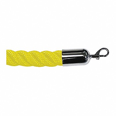 Barrier Rope 8 ft.L Plshd Chrme Snap End