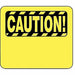 Acrylic Sign Yellow 14 in L Caution