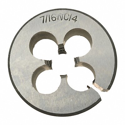 Alloy Steel Die 1-1/2 In W 7/16-14 UNC