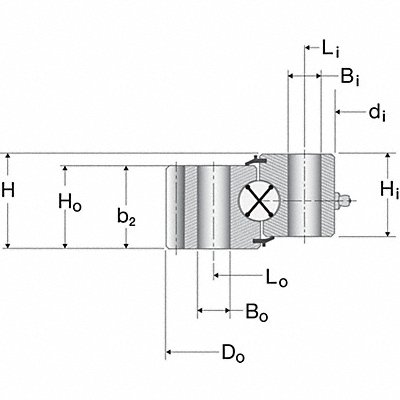 Slewing Ring Brg 4.803 in Bore No Gear