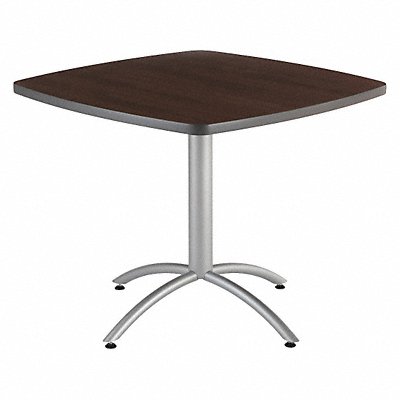 Cafe Table Square Walnut 30 in H