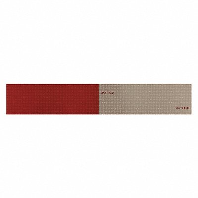 Reflective Tape Red/White 12 in.L 2 in.W