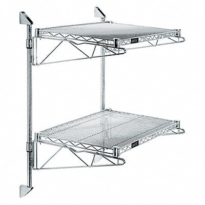 Wire Wall Shelf 34x14x48in ShlfCap 400lb