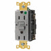 Recept Gray 15 A GFCI 2P3W Bk Sd 1PK