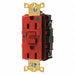 GFCI Receptacle 15A 125VAC 5-15R Red