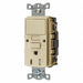 GFCI Receptacle Ivory 2P Duplex