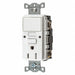 GFCI Receptacle White 2P Duplex