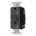 Recept Blk 15 A GFCI 2P3W Back Side 1PK