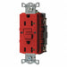 Recept Red 20 A GFCI 2P3W Back Side 1PK