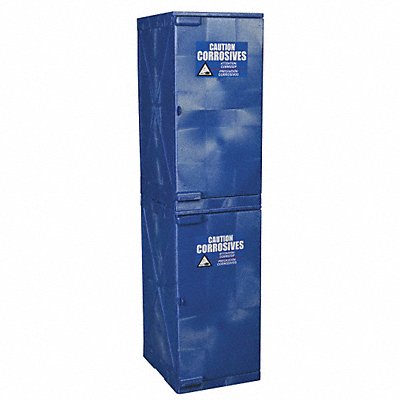 Corrosive Safety Cabinet 4 Shelves Blue