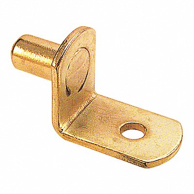 Shelf Support Peg 1-13/64in D Brass PK8