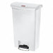 Trash Can Rectangular 13 gal White