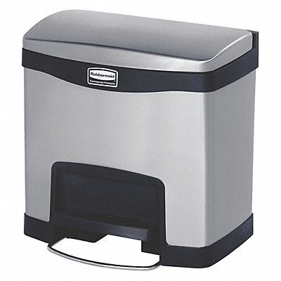 Wastebasket Rectangular 4 gal Black