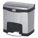 Wastebasket Rectangular 4 gal Black