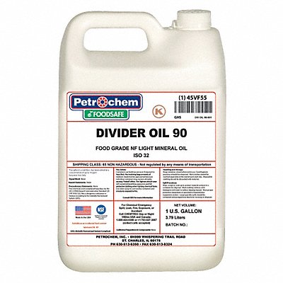 Food Grade Divider Oil 90 1 gal Jug