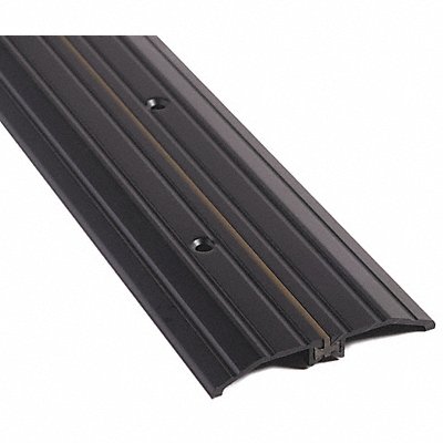 Door Threshold Dark Bronze Fluted Top